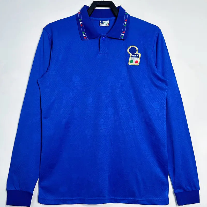 Jersey Retro Italia 1994 5 Maldini  Manga Larga Version Aficionado