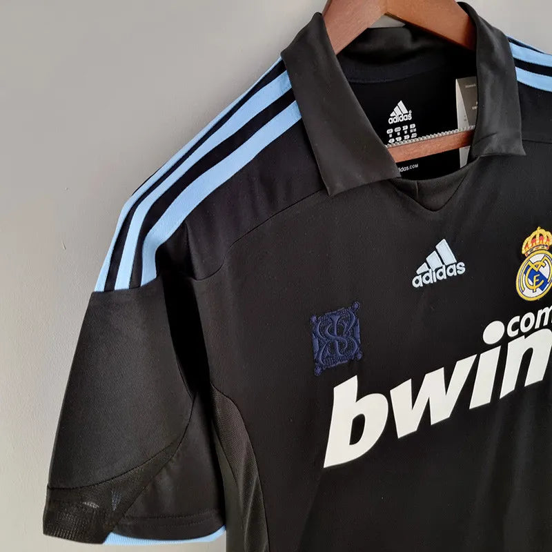 Jersey Retro Real Madrid Visita  09-10  Hombre Ronaldo 9 Manga Corta Versión Aficionado