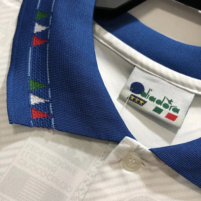 Jersey Retro Italia Visita  1994 10 Baggio  Manga Corta Version Aficionado
