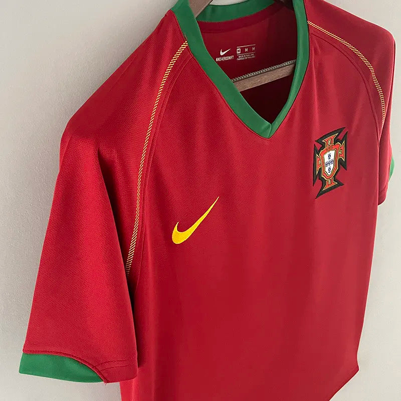 Jersey Retro Portugal 2006 17 Cristiano Ronaldo Manga Corta Version Aficionado Calidad Premium