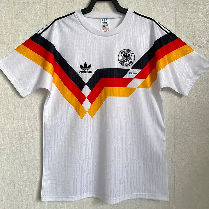 Jersey Retro Alemania 1990 10 Matthaus Manga Corta Version Aficionado