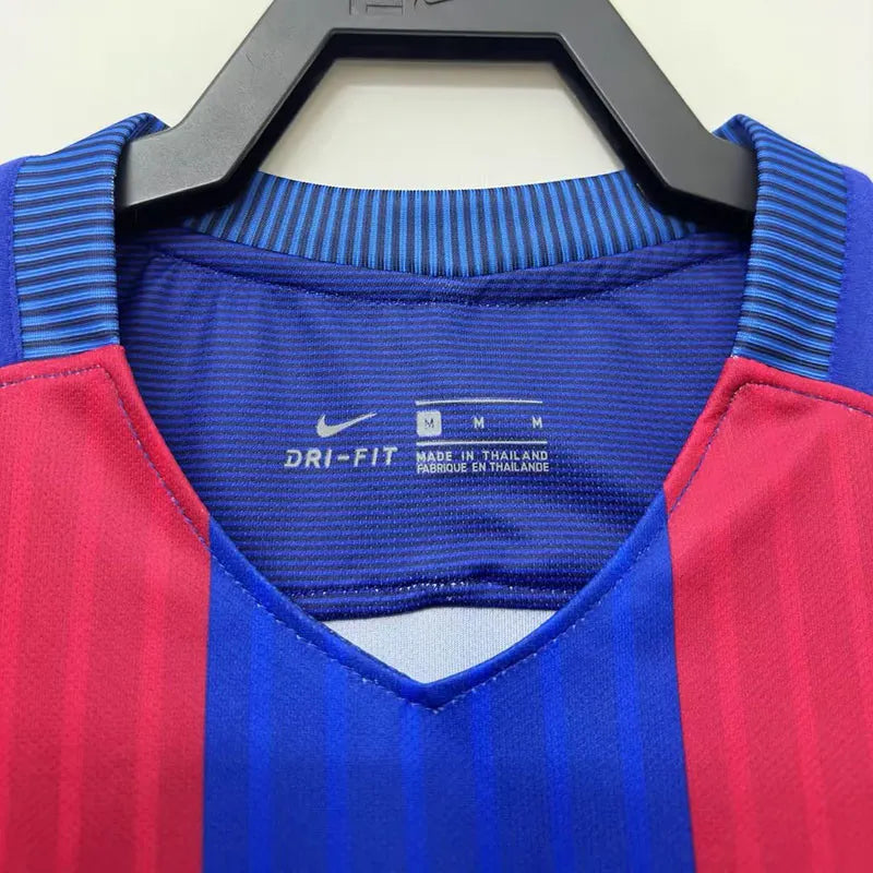 Jersey Retro FC Barcelona  Local  16-17   Manga Corta Messi 10 Version Aficionado Calidad Premium