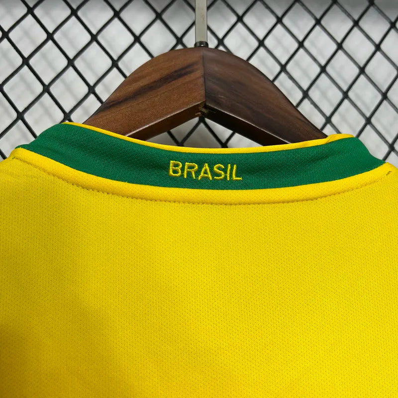 Jersey Retro Brasil 2006 9 Ronaldo  Manga Corta Version Aficionado