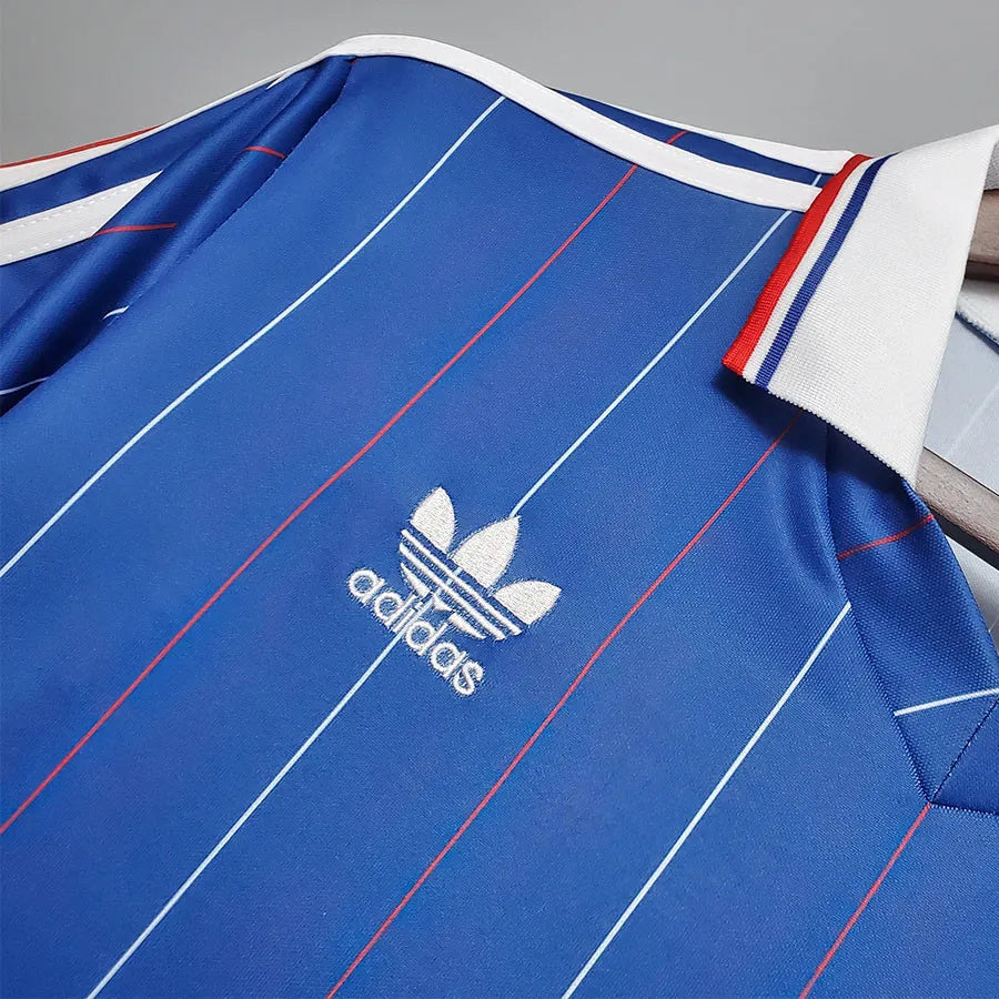 Jersey Retro Francia 1982 10 Platini Manga Corta Version Aficionado