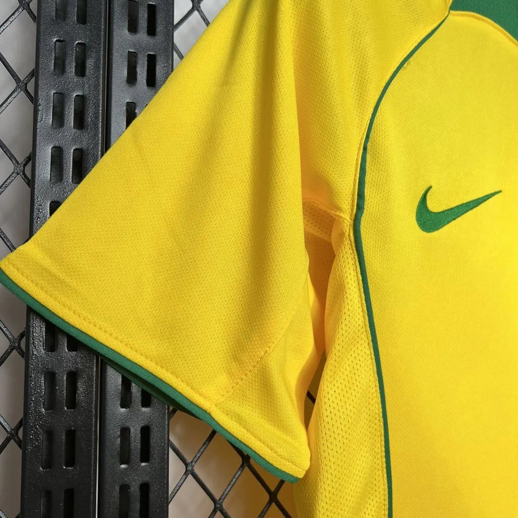 Jersey Retro Brasil 2004 9 Ronaldo  Manga Corta Version Aficionado