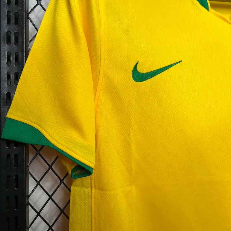 Jersey Retro Brasil 2006 10 Ronaldinho Manga Corta Version Aficionado