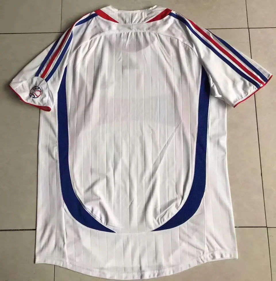 Jersey Retro Francia Visita  2006 10 Zidane Manga Corta Version Aficionado