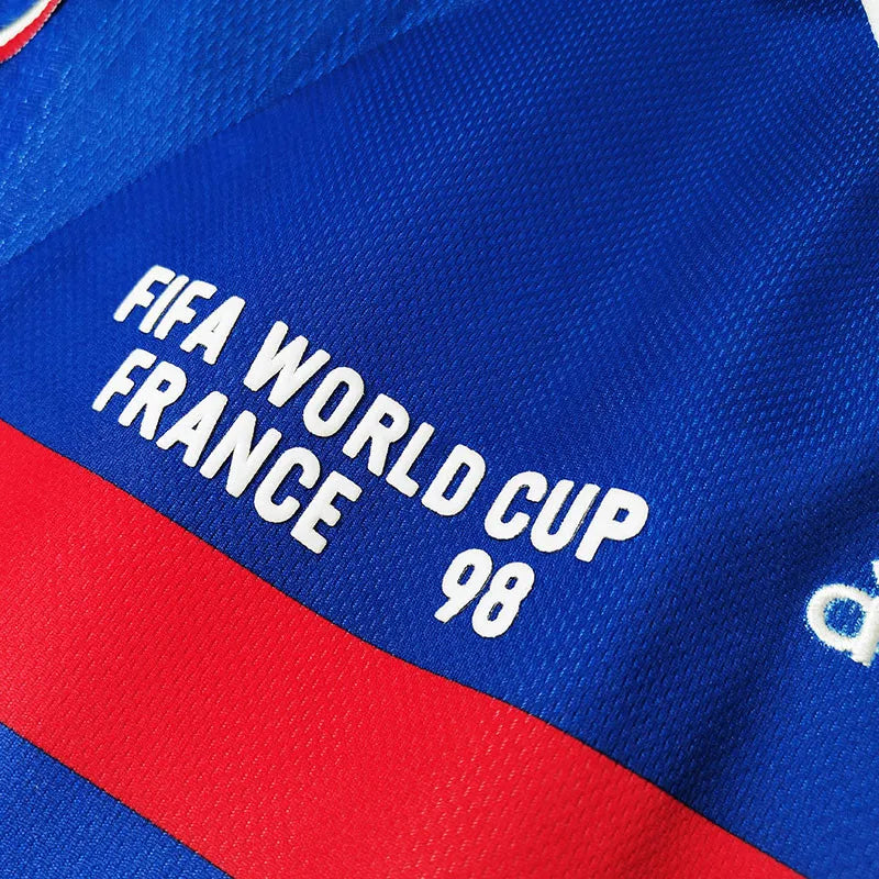 Jersey Retro Francia 1998 10 Zidane Manga Corta Version Aficionado