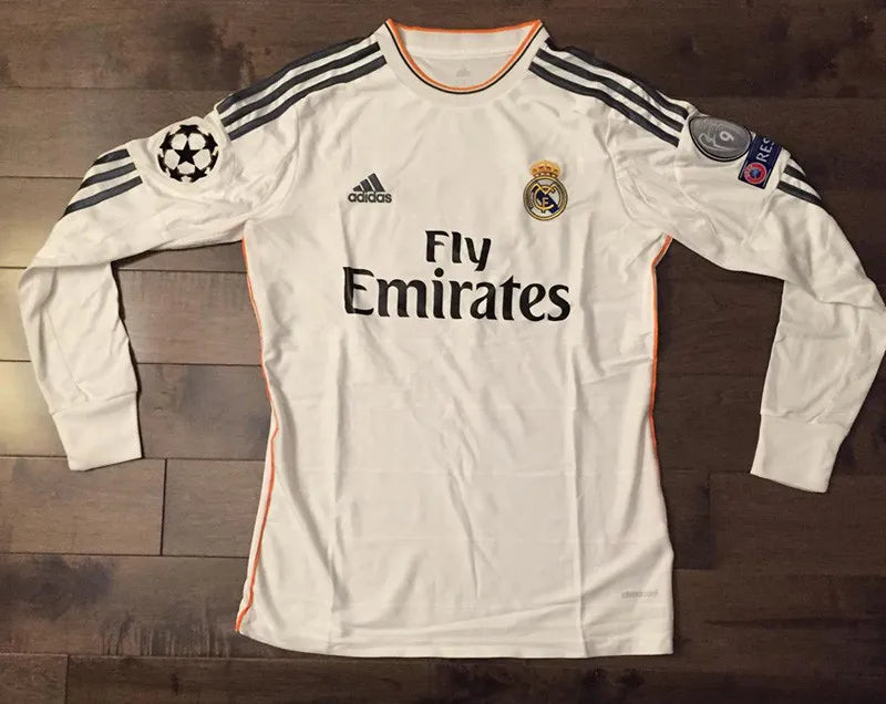Jersey Retro Real Madrid 13-14   Ronaldo 7 Manga Larga Versión Aficionado