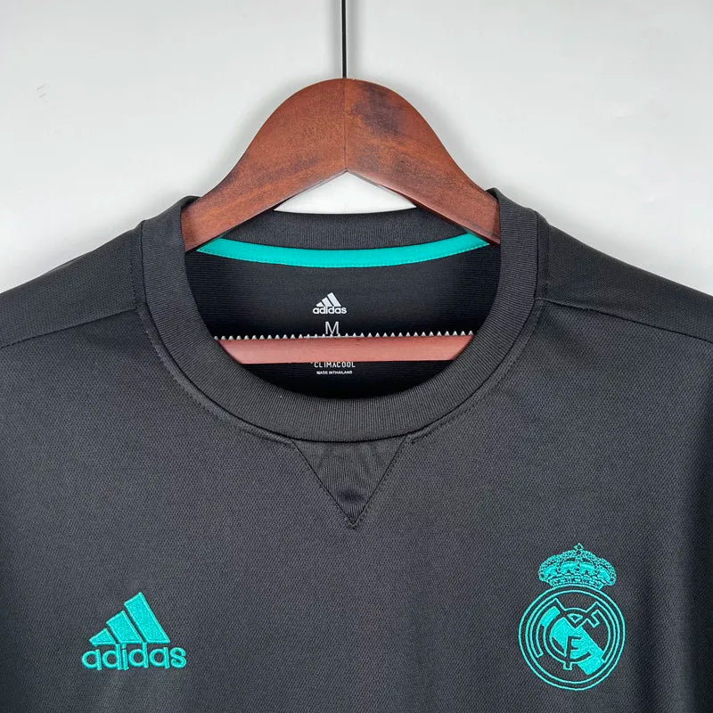 Jersey Retro Real Madrid Visita  17-18  Hombre Ronaldo 7 Manga Larga Versión Aficionado
