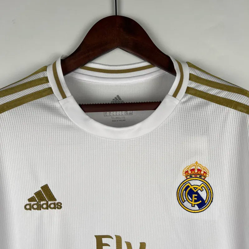 Jersey Retro Real Madrid Hombre 19-20  Ronaldo 7 Manga Larga  Versión Aficionado