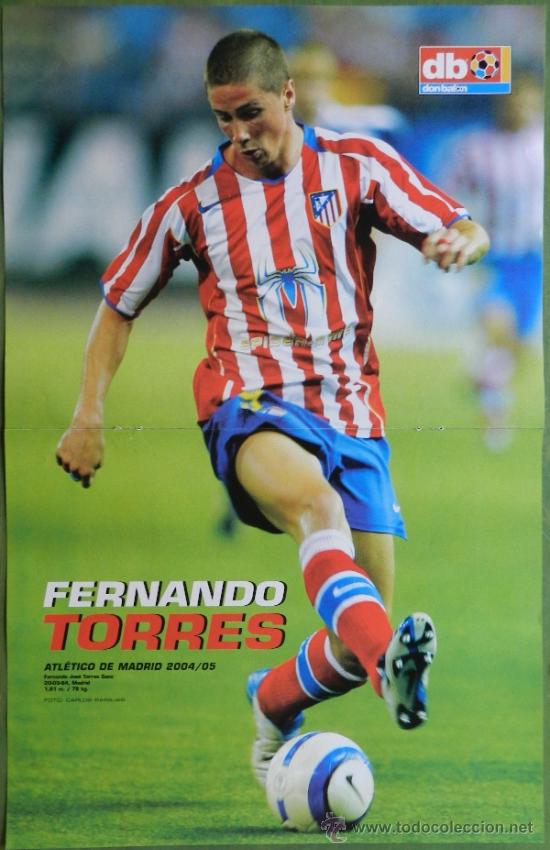 Jersey Retro Atletico de Madrid Local 04-05 9 Torres Manga Larga Version Aficionado