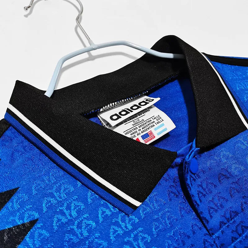 Jersey Retro Argentina Visita 1994 10 Maradona   Manga Corta Version Aficionado