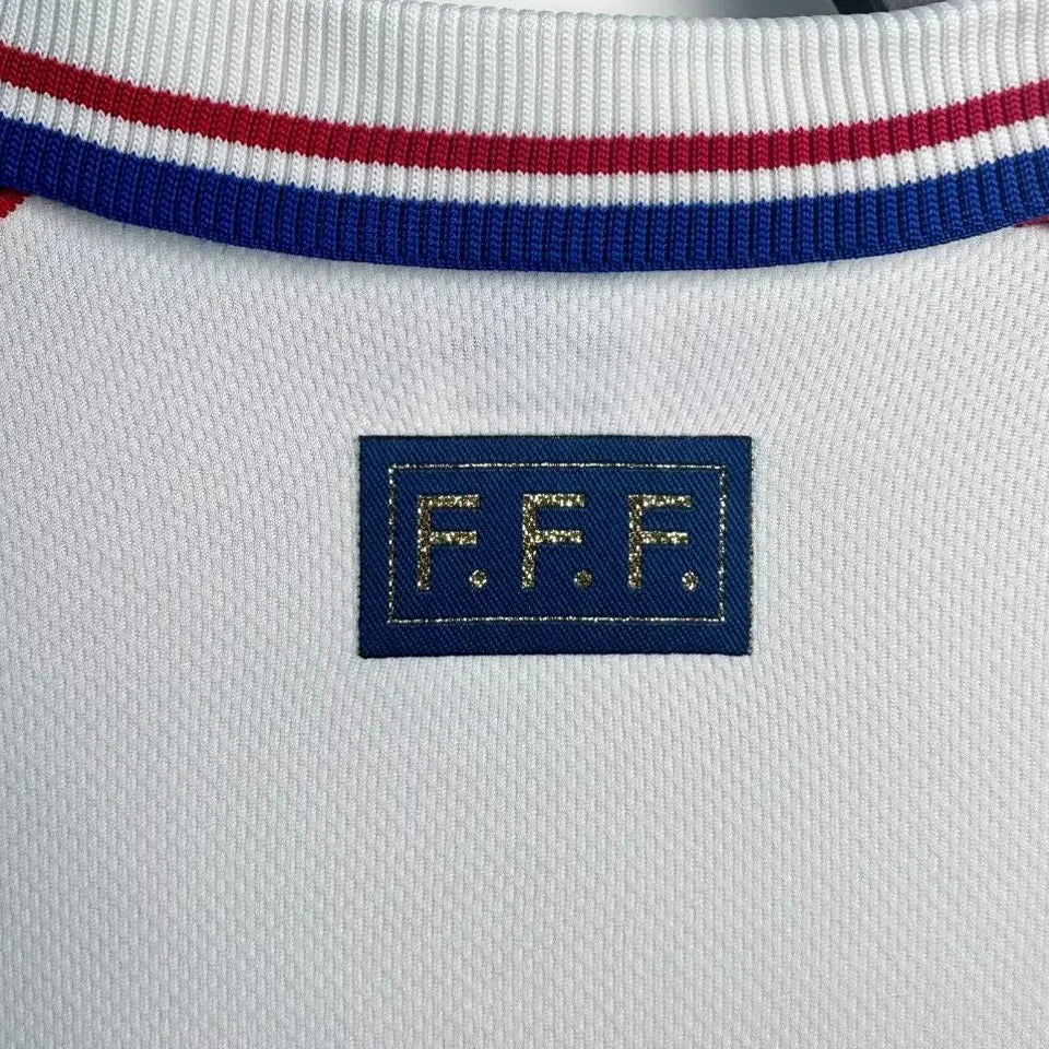 Jersey Retro Francia Visita  1998  10 Zidane Manga Larga Version Aficionado