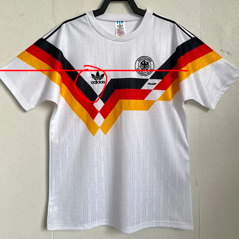 Jersey Retro Alemania 1990 10 Matthaus Manga Corta Version Aficionado