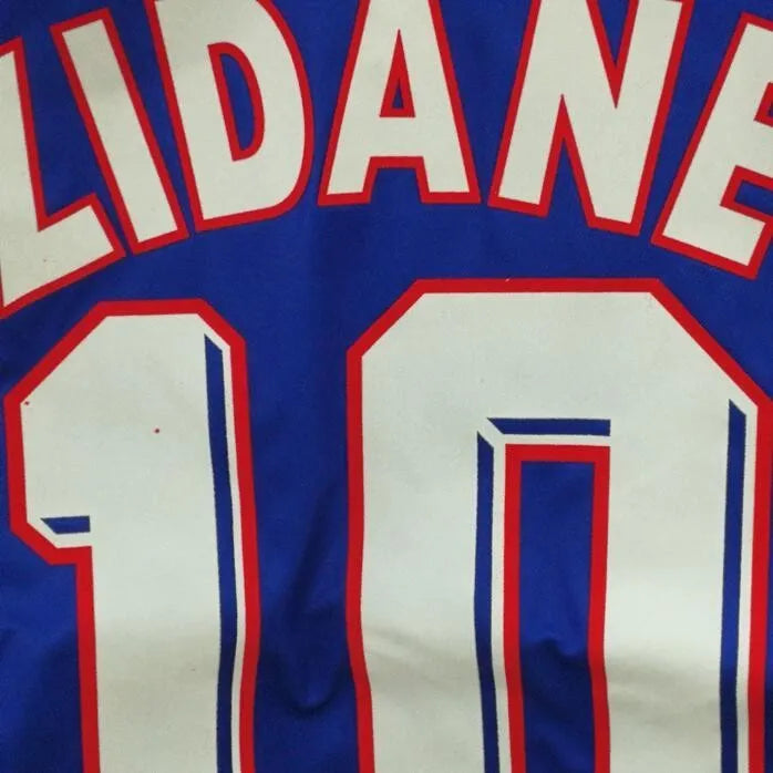 Jersey Retro Francia 1998 10 Zidane Manga Corta Version Aficionado