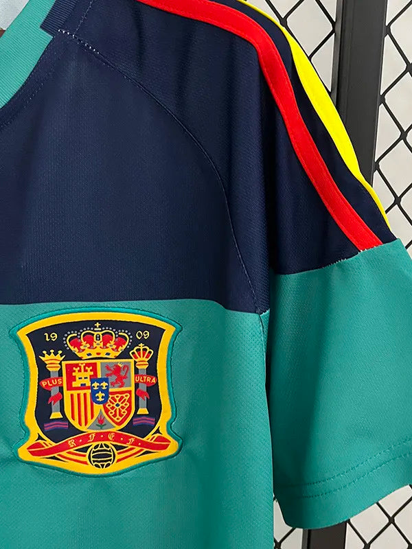 Jersey Retro España Portero 2010 1 Casillas  Manga Corta Version Aficionado
