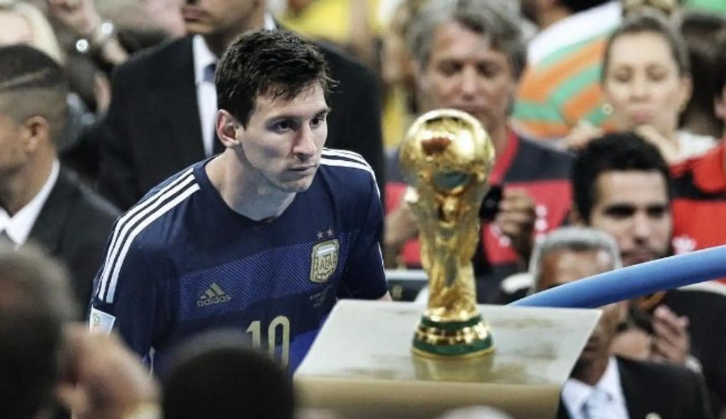 Jersey Retro Argentina Visita 2014 10 Messi Manga Larga Version Aficionado
