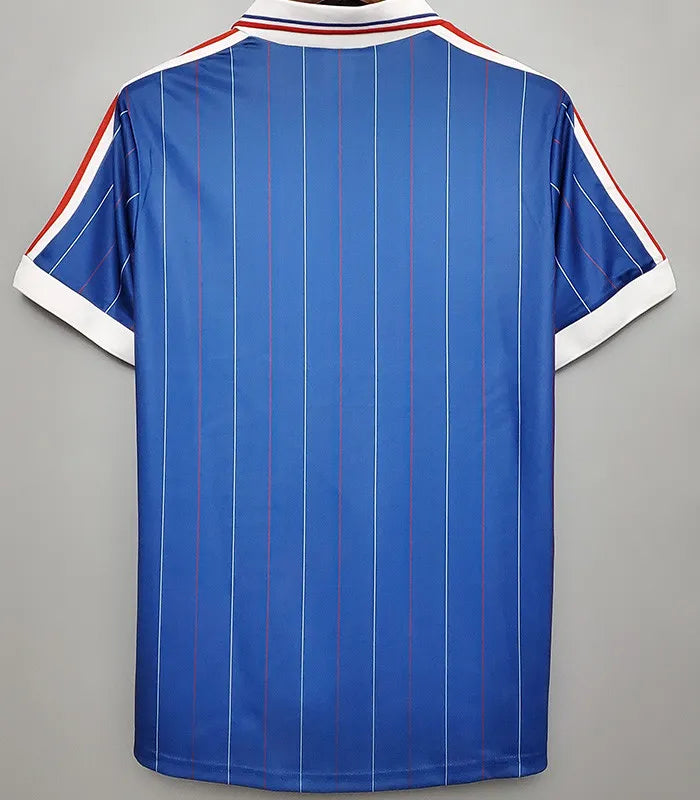 Jersey Retro Francia 1982 10 Platini Manga Corta Version Aficionado