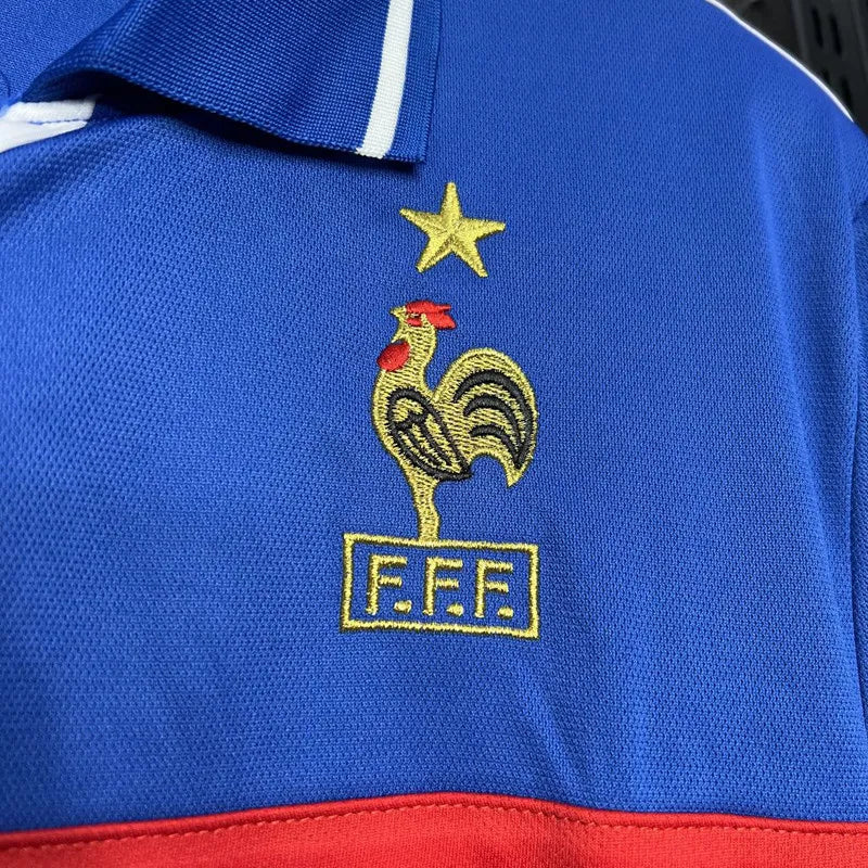 Jersey Retro Francia 2000 10 Zidane Manga Corta Version Aficionado
