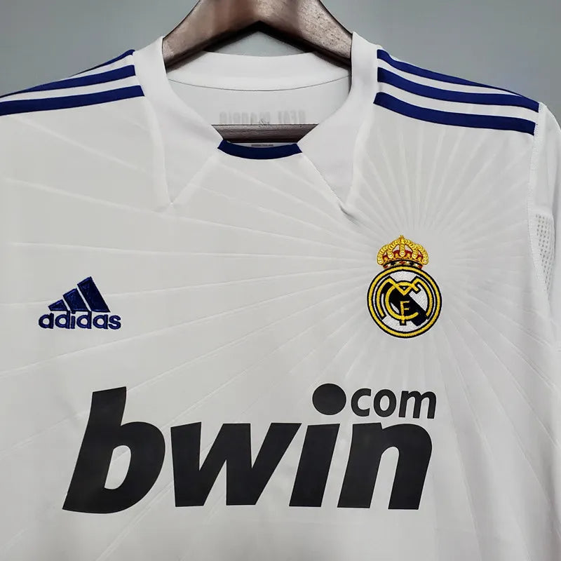 Jersey Retro Real Madrid 10-11  Ronaldo 7 Manga Larga Versión Aficionado