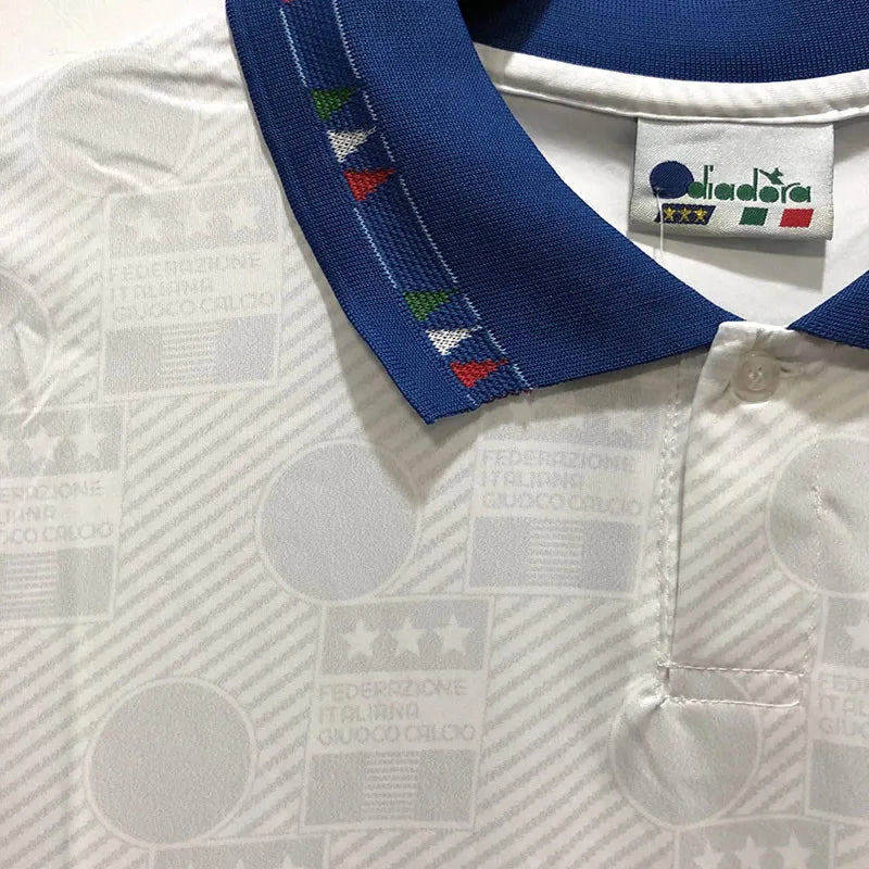 Jersey Retro Italia Visita  1994 10 Baggio  Manga Corta Version Aficionado