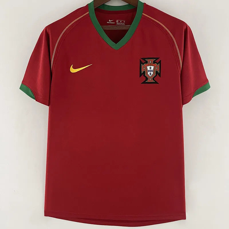 Jersey Retro Portugal 2006 17 Cristiano Ronaldo Manga Corta Version Aficionado Calidad Premium