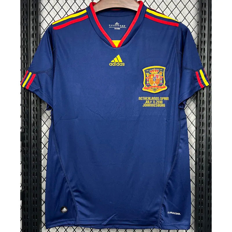 Jersey Retro España Visita 2010 6 Iniesta   Manga Corta Version Aficionado