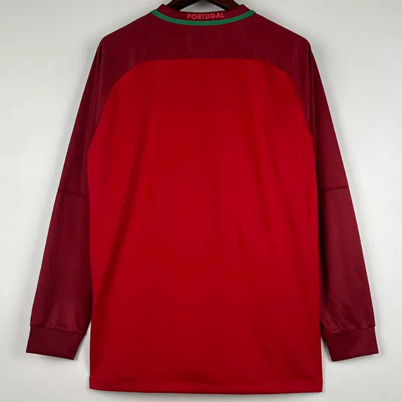 Jersey Retro Portugal 2016 7 Cristiano Ronaldo Manga Larga Version Aficionado Calidad Premium