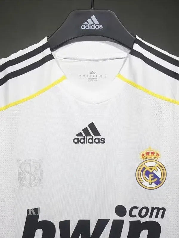 Jersey Retro Real Madrid 09-10 Ronaldo 9 Manga Larga Versión Aficionado