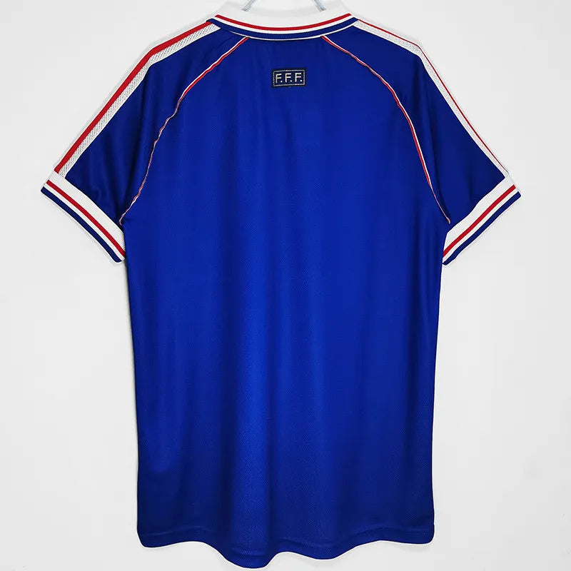 Jersey Retro Francia 1998 10 Zidane Manga Corta Version Aficionado