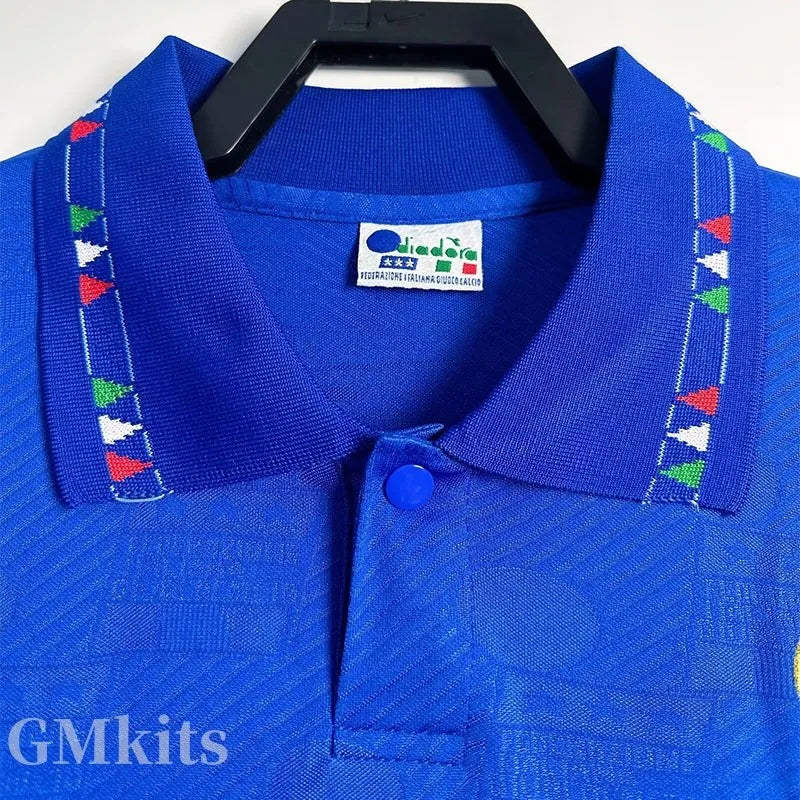 Jersey Retro Italia 1994 5 Maldini  Manga Larga Version Aficionado