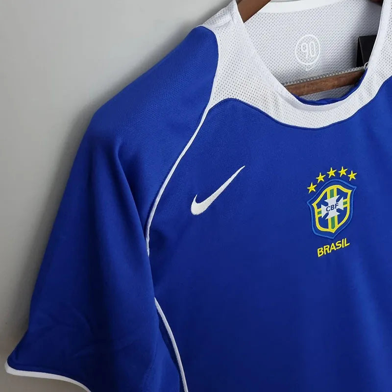 Jersey Retro Brasil Visita 2004 9 Ronaldo  Manga Corta Version Aficionado
