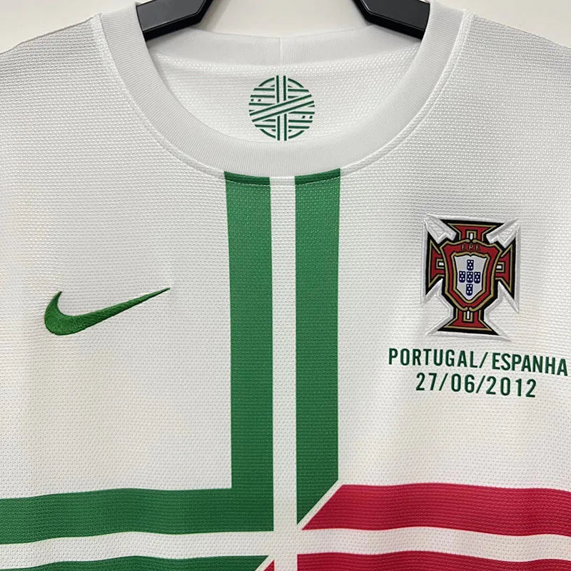 Jersey Retro Portugal Visita  2012 7 Cristiano Ronaldo Manga Larga Version Aficionado Calidad Premium