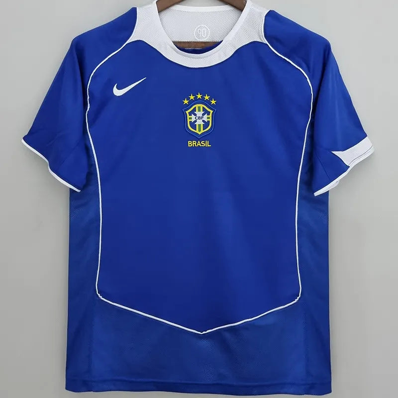 Jersey Retro Brasil Visita 2004 9 Ronaldo  Manga Corta Version Aficionado