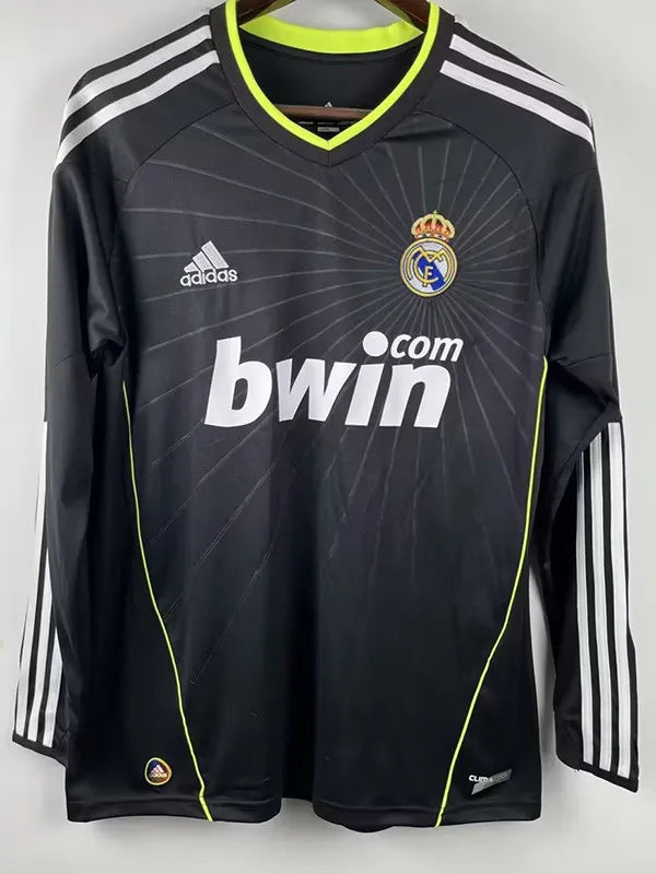 Jersey Retro Real Madrid Visita  10-11  Hombre Ronaldo 7 Manga Larga Versión Aficionado