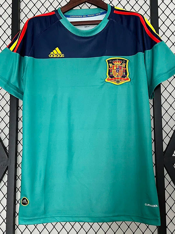 Jersey Retro España Portero 2010 1 Casillas  Manga Corta Version Aficionado