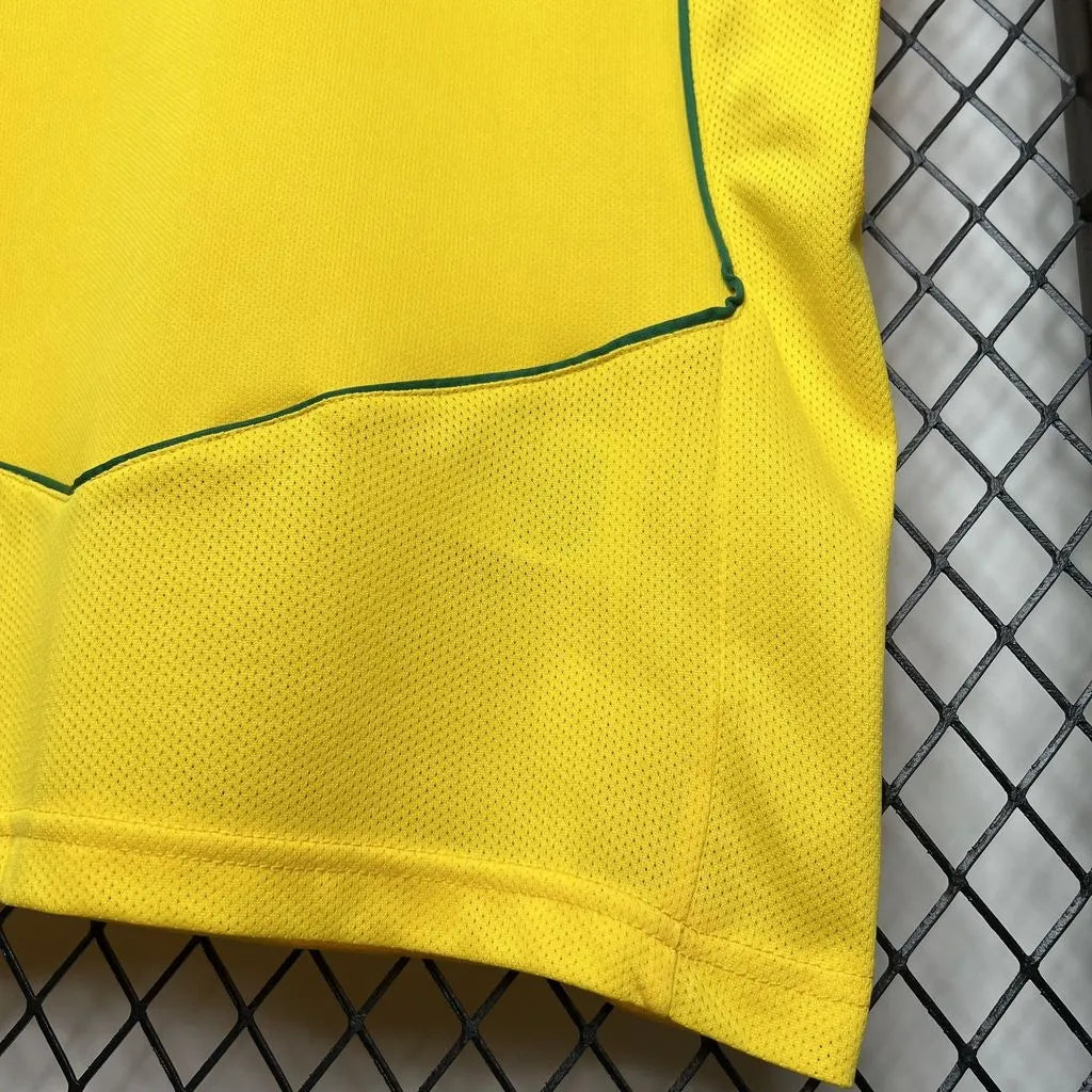 Jersey Retro Brasil 2004 9 Ronaldo  Manga Corta Version Aficionado