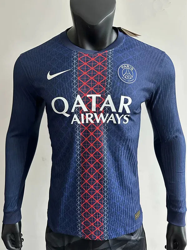 Jersey Local PSG 25-26 Version Jugador Manga Larga Calidad Premium