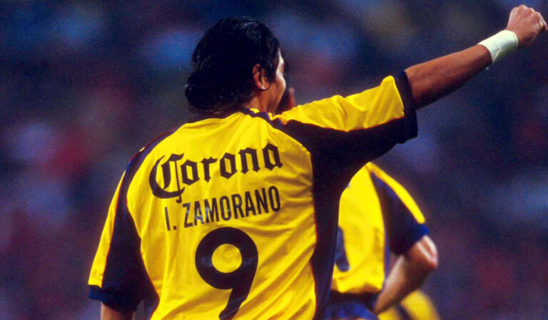 Jersey Club America Retro Local 01-02  Manga Corta Version Aficionado  Numero 9 Zamorano Calidad Premium