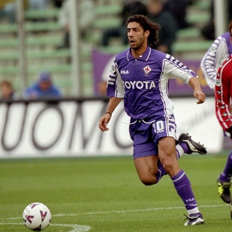 Jersey Retro Florentina Local  99-00 9 Batistuta Manga Corta Version Jugador Calidad Premium