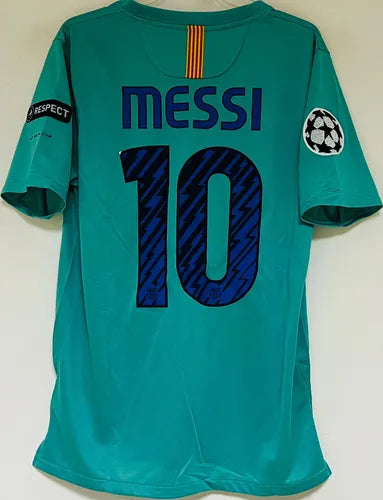 Jersey Retro FC Barcelona  Visita 10-11  Manga Corta Messi 10 Version Aficionado Calidad Premium