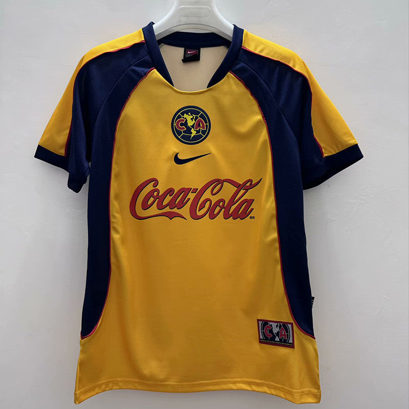 Jersey Club America Retro Local 01-02  Manga Corta Version Aficionado  Numero 9 Zamorano Calidad Premium