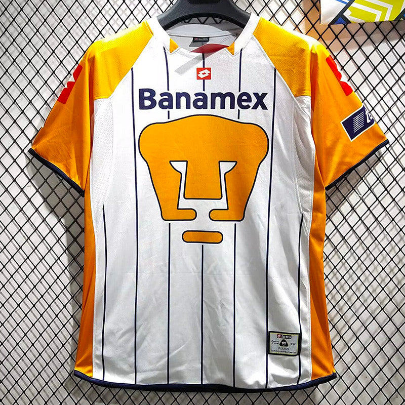 Jersey Pumas  Retro Local 03-04 Manga Corta Version Aficionado Calidad Premium