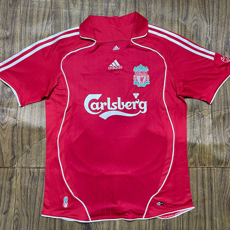 Jersey Retro Liverpool Local 06-07 Manga Corta Numero 9 Torres Version Aficionado Calidad Premium