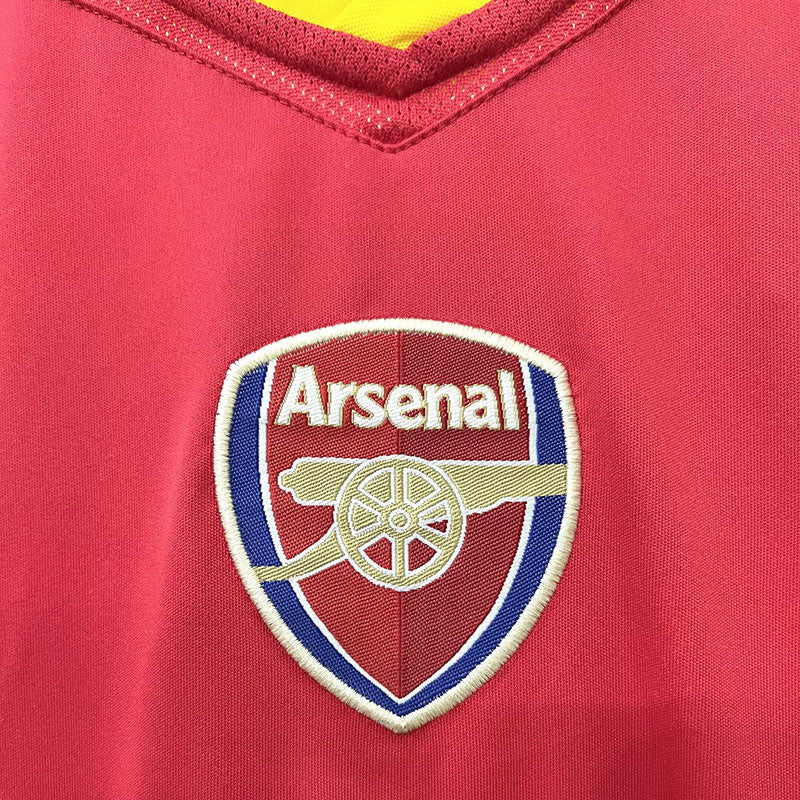 Jersey Retro Arsenal Local 04- 05 Manga Corta Numero 14 Henry Version Aficionado Calidad Premium