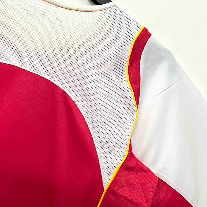 Jersey Retro Arsenal Local 04- 05 Manga Corta Numero 14 Henry Version Aficionado Calidad Premium