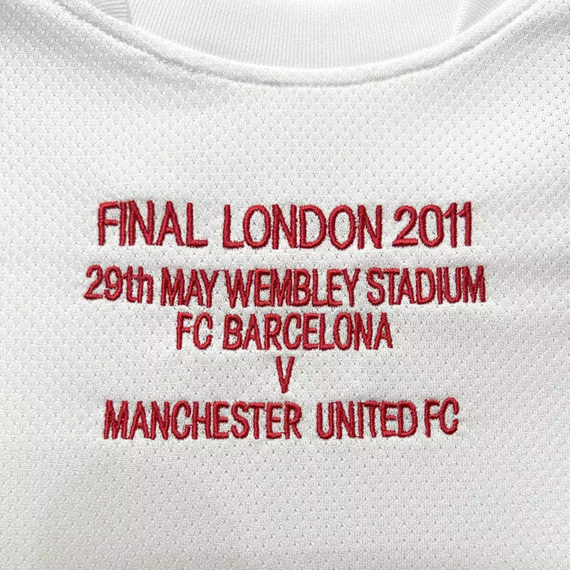 Jersey Retro Manchester United Visita   10- 11 Manga Larga Numero 14 Chicharito Version Aficionado Calidad Premium