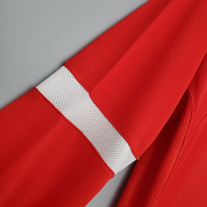 Jersey Retro Manchester United Local 04-05 Manga Larga Numero 7 Ronaldo Version Aficionado Calidad Premium