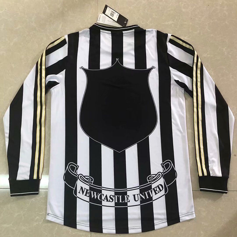 Jersey Retro Newcastle United Local 98-99  Manga Larga Version Aficionado Calidad Premium